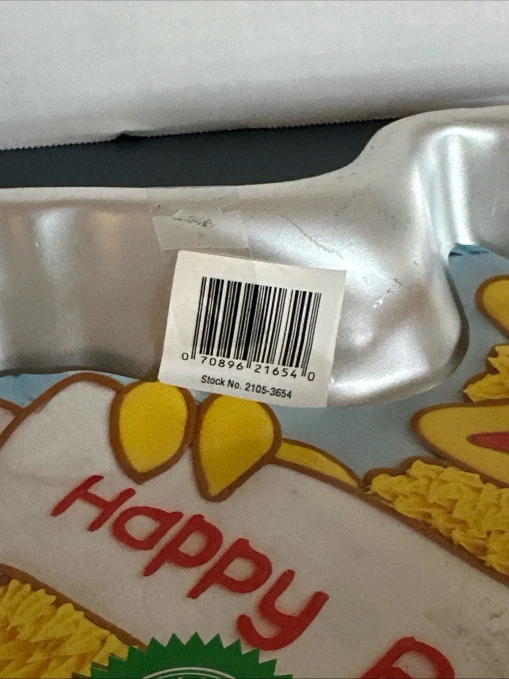 Wilton Yellow Big Bird Cake Pan with Red Hat and White Banner